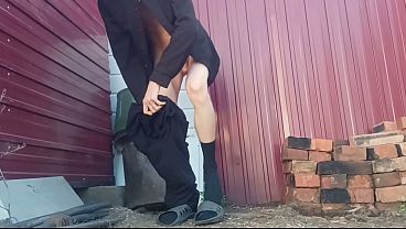 Solo Play Outdoor Massive Cock Load Shot