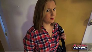 Lottie Peers Petite Fair-haired College Doll Sputterring BJ Intense Swallow!