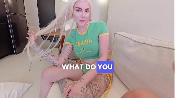 LITTLE FAIR-HAIRED SQUIRTS IN WET INTERVIEW - Stacked Huge Boobs 18yo Latina Barely-legal Nut Blowing Working From Behind