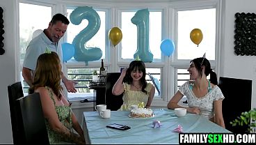 Teen Railed By BFF's Stepmommy & Stepdad