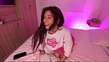 Daddy Bangs MELLS BLANCO In The REAR After Laps Her Firm Cute Honeypot & Explore She Has A Anal Cram In