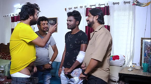 DESI MALLU BHABHI INTENSE DIFFERENT POSITION OF SEX WITH FOUR LOCAL DESI BOYS WHEN SHE WAS ALONE AT HOME ( Multi-guy Session )