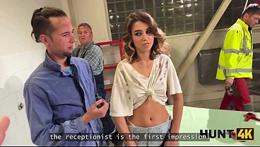 HUNT4K. Nasty Whore Elena Performed A Sex Parade For Her Coworkers