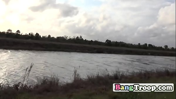 Military Blokes Stuffing Authentic Hard In The Outdoors