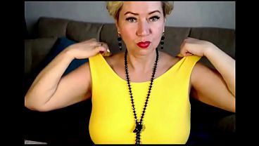 My Wife Is A Cool Webcam Slut-14 .!. )) Sizzling Experienced Bitch In Yellow Dress...