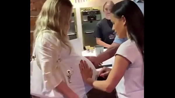 Heavily And Exceptionally Pregnant Lauren And Her BFF Arie: Pregnant Belly Rubs & Feeling Twin Babies Kicking & Moving!!! With Two Still Images From These Two Clips And Extended