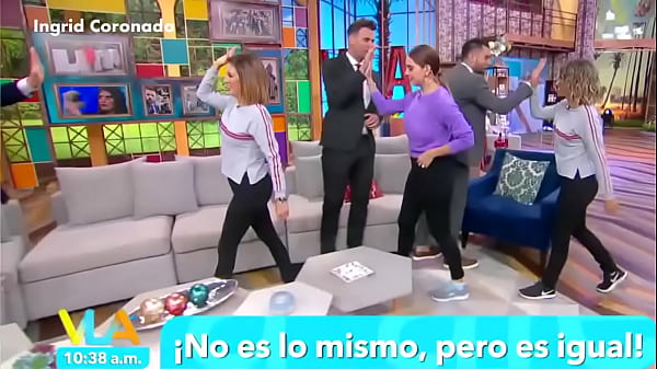 Ingrid Coronado Nalgotas Bailando En Mallas Negros VLA