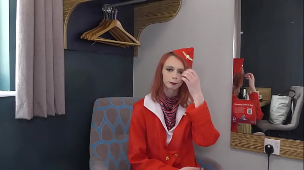 DarkMinxx -Petit British Air Hostess Recruit Trys BBC