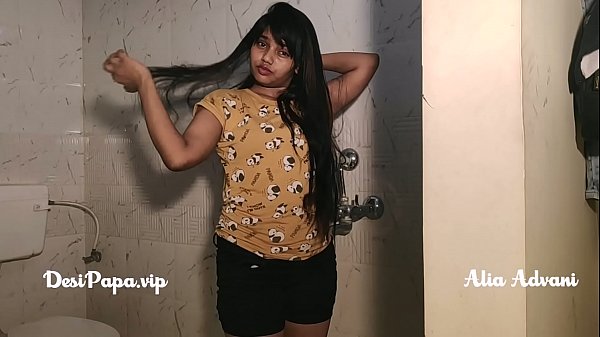 Desi Indian Top Model Alia Advani From Punjab Taking Shower