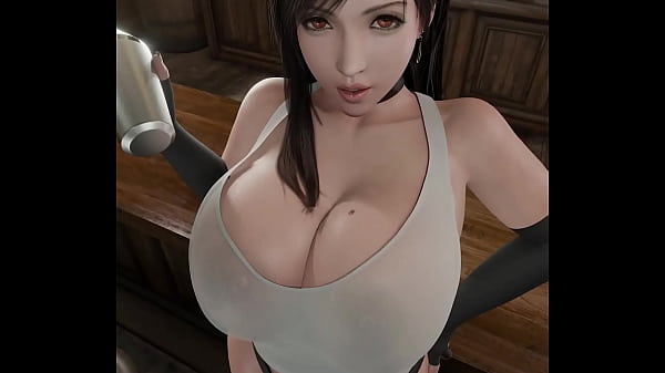 Tifa Lockhart Moviendo Y Mostrando Tetas Gigantes - ANIMATION 3D -