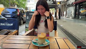 I Bought A Student's Panties At A Public Cafe And She Presented To Fuck