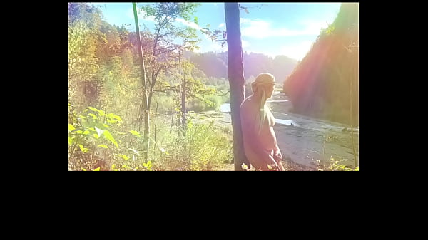 Nudist Bating With A View