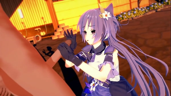 Genshin Impact - Keqing Hj And Booty Grind - 3D Hentai