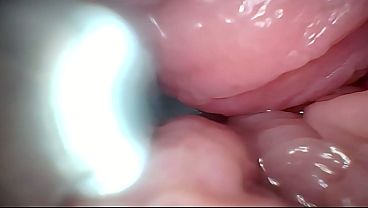 Semen In Cervix Wide Wrecking Twat Endoscope!