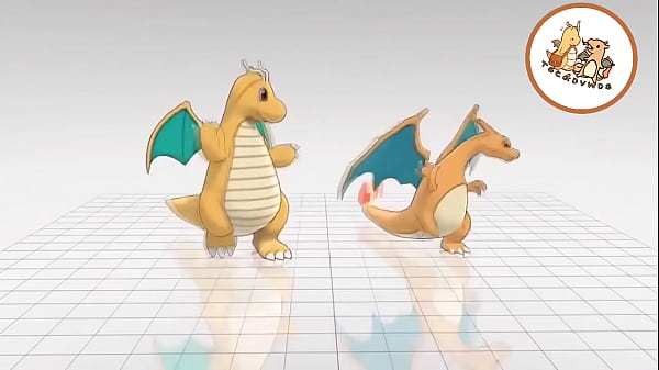 The Same Charizard & Dragonite Video Dancing With Differents Songs