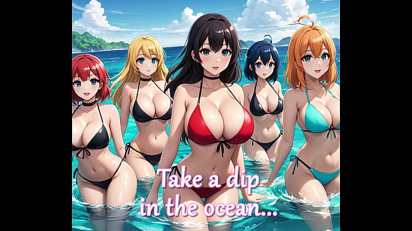 Hundreds Of Sultry Anime Babes On Paradise Island!