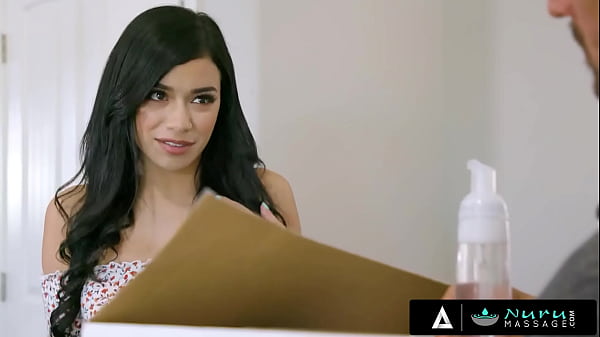 NURU MASSAGE - Nasty Coed Savannah Sixx Provides Her Stepdad His First NURU Massage