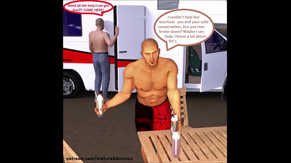 3D Comics: Hotwife Tricks On Husband By Plowing Newcomer