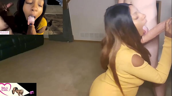 Voluptuous Ebony IslaCox Spitroasted And Startled By Two GIANT Dicks!