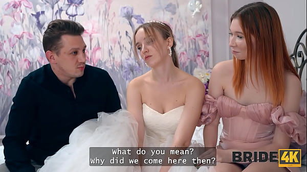 BRIDE4K. Hot 3some With Smoking Russian Bride While Her Groom Is In Another Room