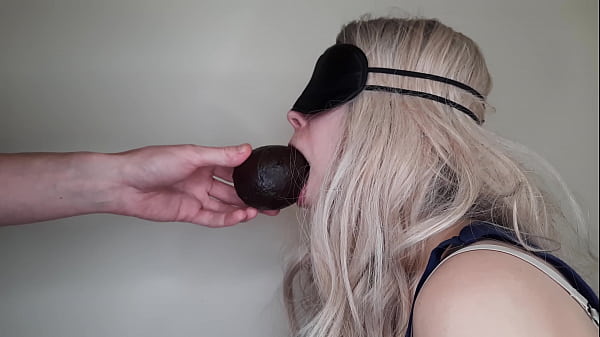 Blindfolded Dumb Friend's Missus Tricked Into Milking My Pole And Guzzling Spooge With The Taste Game.