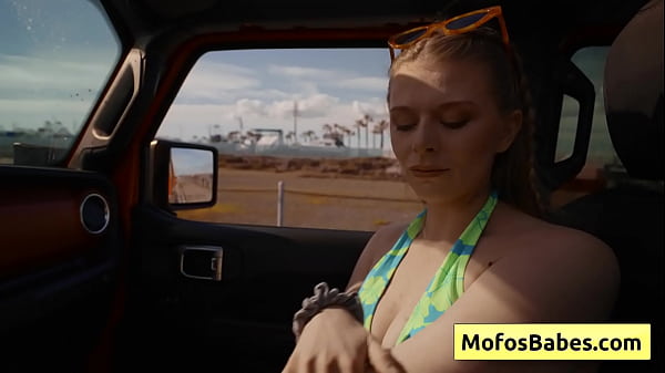 Tempting Golden-haired Barely-legal Lures Her Friend In The Car With Ehr Natural Ripe Titties And Pert Nips - Sahara Skye, Charles Dera