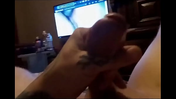 Hung Maniaque Milking His Thick Shaft With Cum