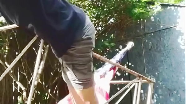 Groin Fill And Pain Relief On Plow With Shorts And T-shirt
