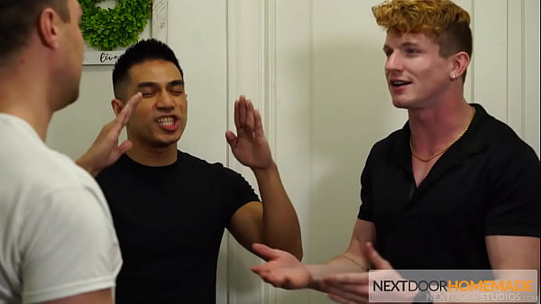 Wannabi Pornstars Introducted By Beefcake Friend - Damien White, Max Lorde, Kye Storm - NextDoorHomemade