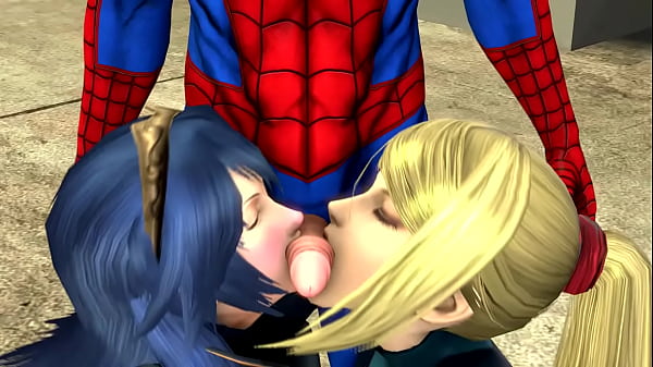 Lucina And Spider-man With Samus