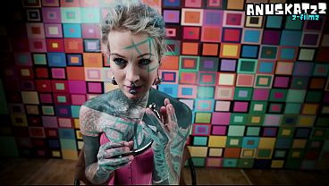 Pink Corset Backdoor Skank Steel Toy Penetrating Slamming & Magic Wand Female Ejaculation Orgasm