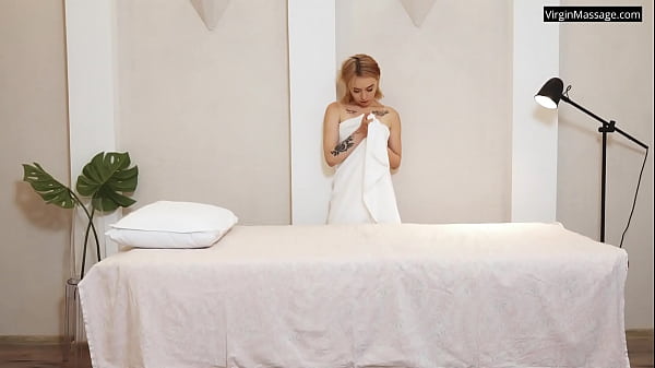 Adorable Means While On Massage Table With Vixen Masseuse