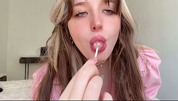 Virgin Honey VS Lollipop. Milky Pink Cunt Erupting Instantly. Soaked Loud Release Of Gasping Sweet Cutie