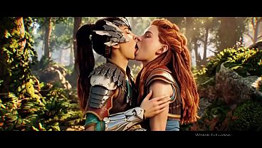 Aloy X Talanah Lesbian Making Out (Horizon Zero Dawn/AI Generated)
