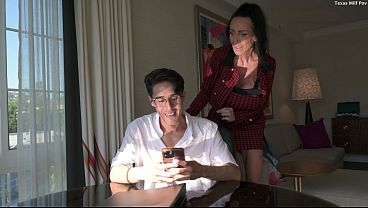 POV: Your Large Knocker Supervisor GRIPS Your POLE!!! Mandy Bright Gets Stuffed