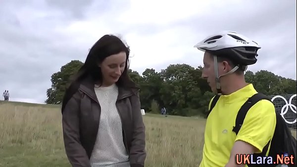 Ripe Brit Cum Cyclist