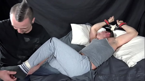 Brads Tickle Retribution On Mr Bliss While He's Bound To The Bed