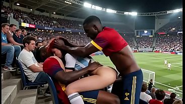 WOW Tempting! (( " SPAIN Fuck ARGENTINA " )) Final World Cup... In Public! Who Wins? Answer In The Comments! "Interracial"(IA)