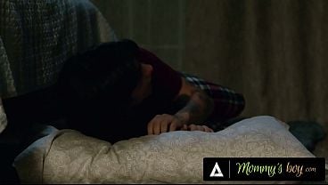 MOMMY'S BOY - Stepmother Aderes Quin Gets CAUGHT RAMMING Stepson's Close Friend And Bangs Them Both!