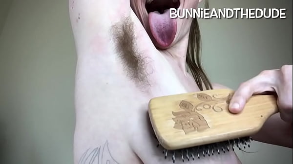 Sexy Hairy Hippie Sniffing And Kissing Sweaty Stinky Long Armpits After Brushing And Jouncing Ideal Veiny Jugs Closeup - BunnieAndTheDude