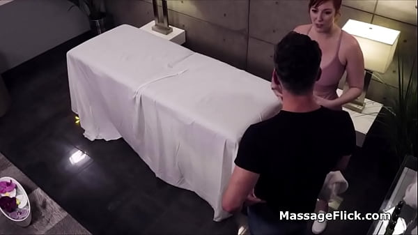 Milking Prick Under The Table During Massage