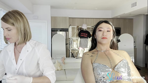 Asian Beauty Got A Cum Facial Waxing