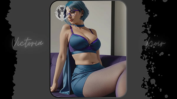 AI: Vibrant Blue Hair And Dark Glasses DOMINATRIX - Part 16 - Waifu Models #003