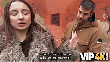 VIP4K. A Tramp With BIG KNOCKERS Tries Nasty Butt Fucking For The First Experience