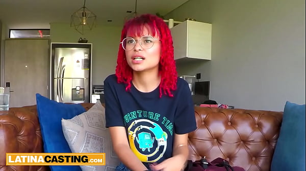 Shy Tiny 18 Year Old Copper-haired Latina Anal In Job Interview