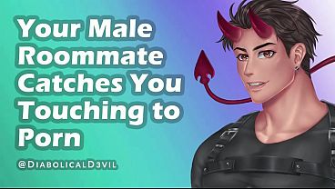 Your Male Roommate Grabs You Watching Porn, You Both Masturbate Together || Diabolical D3vil