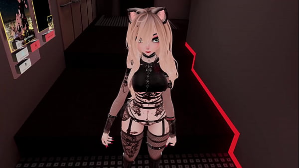 E-Girl M1NA Gets Lewd For H37iX In VRCHAT