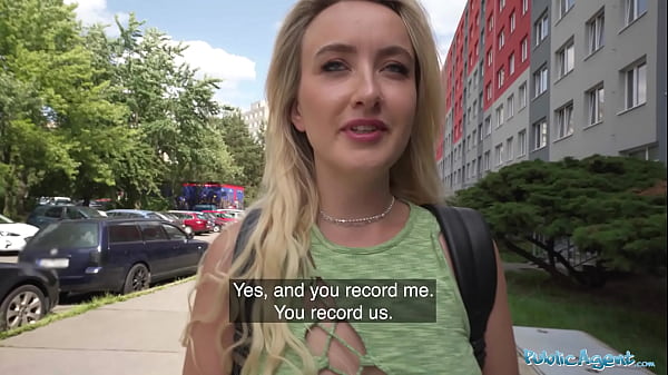 Public Agent Sultry Nubile Platinum Wants Strangers Massive Cock For Content Creation