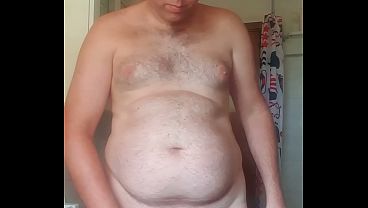 Unclothed Boy In Bathroom