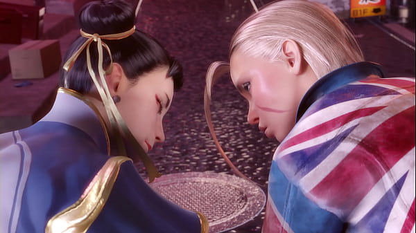 Chun Li And Cammy Compete To See Who Grants The Best Nail With Their Enormous Booties